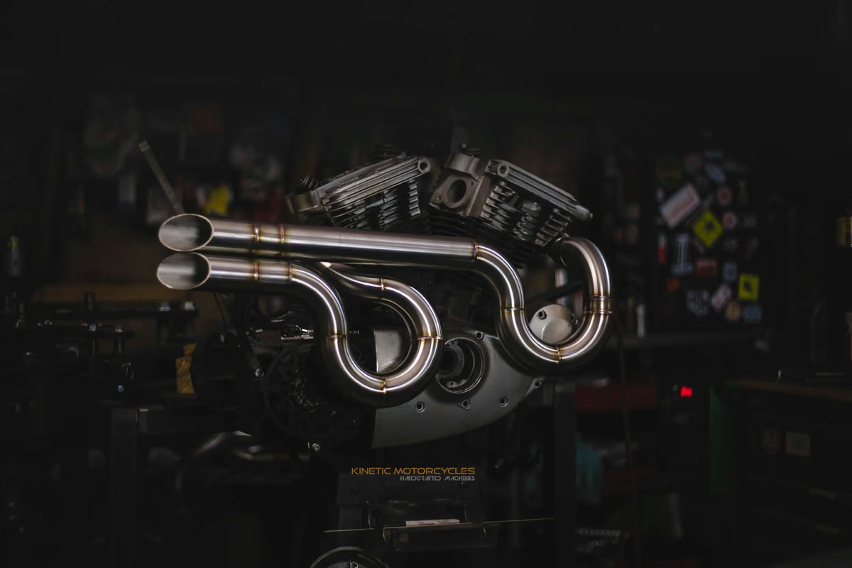 540° Laterals Flat Track–Style Performance Exhaust for Harley-Davidson Sportster (1986–2022+)