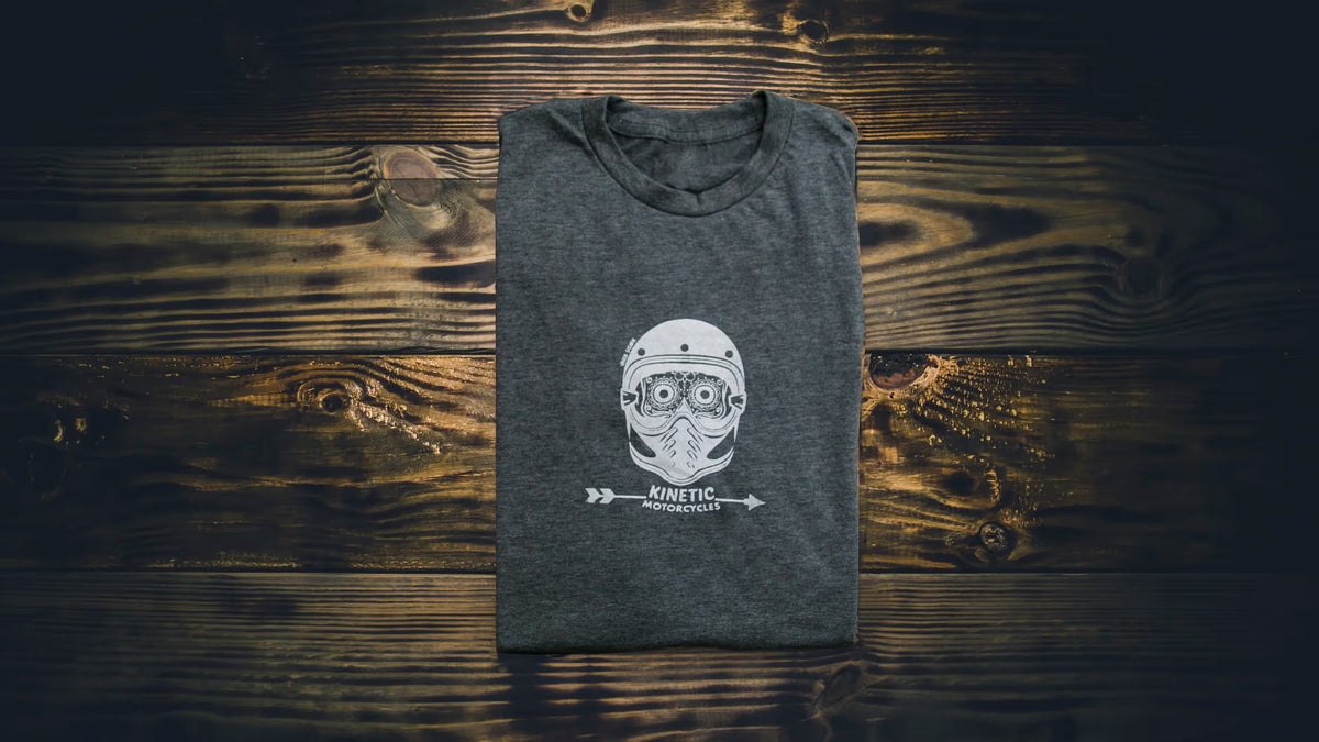 Santa Muerte Open Face Tee | Washed Grey