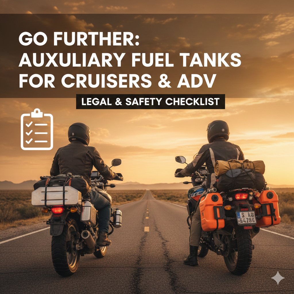 Go Further: Auxiliary Fuel Tanks for Cruisers & ADV, Legal & Safety Checklist