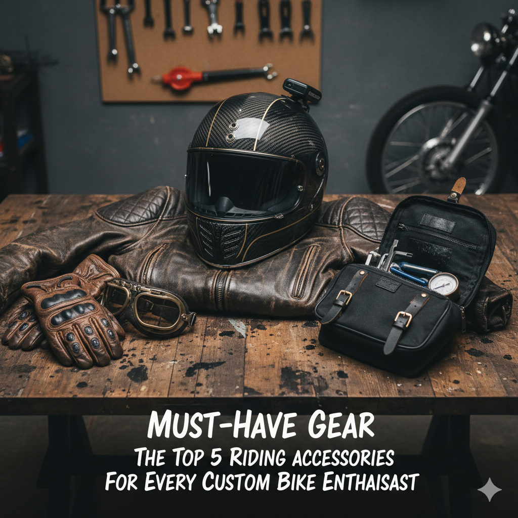 Must-Have Gear: The Top 5 Riding Accessories for Every Custom Bike Enthusiast