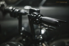 Wide Knurl Motorcycle Grips | Non-Rubber Durable