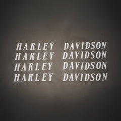Bold Urethane Tire Lettering Decals for Harley-Davidson Motorcycles
