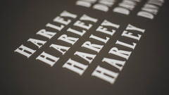 Bold Urethane Tire Lettering Decals for Harley-Davidson Motorcycles
