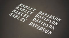 Bold Urethane Tire Lettering Decals for Harley-Davidson Motorcycles