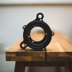 Aperture – DSLR-Style Carbon-Fiber Air Cleaner with Swappable Lens for Harley-Davidson Sportster Intake Systems
