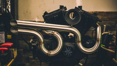 540° Laterals Flat Track–Style Performance Exhaust for Harley-Davidson Sportster (1986–2022+)