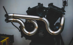 540° Laterals Flat Track–Style Performance Exhaust for Harley-Davidson Sportster (1986–2022+)