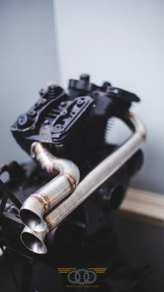 Dual Barrel Straight-Pipe Performance Exhaust for Harley-Davidson Sportster (1986–2022+)