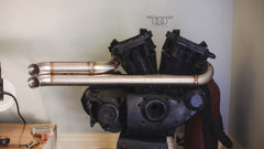 Dual Barrel Straight-Pipe Performance Exhaust for Harley-Davidson Sportster (1986–2022+)