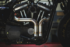 Double Down Forward-Pushed Performance Exhaust for Harley-Davidson Sportster (1986–2020+)
