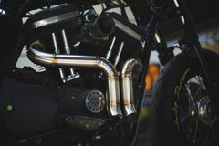 Double Down Forward-Pushed Performance Exhaust for Harley-Davidson Sportster (1986–2020+)