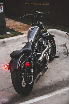360 Flatline 2-Into-1 Stainless Steel Exhaust for Harley-Davidson Sportster (1986–2022+)