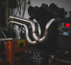 540R Laterals Rearset 2-Into-2 Exhaust for Harley-Davidson Sportster (1986–2022+)