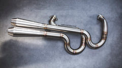 540R Laterals Rearset 2-Into-2 Exhaust for Harley-Davidson Sportster (1986–2022+)
