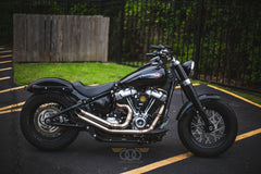 Slant TIG-Welded 304 Stainless Steel 2-2 Exhaust for M8 Harley Softail