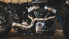 FUSE TIG-Welded 304 Stainless Steel 2-Into-1 Custom Exhaust for M8 Harley Softail