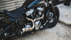 FUSE TIG-Welded 304 Stainless Steel 2-Into-1 Custom Exhaust for M8 Harley Softail