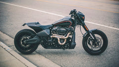 107 Coil TIG-Welded 304 Stainless Steel 2-Into-1 Exhaust for M8 Harley Softail