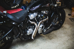 TILT TIG-Welded 304 Stainless Steel 2-2 Exhaust for M8 Harley Softail