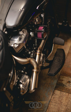 TILT TIG-Welded 304 Stainless Steel 2-2 Exhaust for M8 Harley Softail