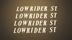 Lowrider ST Tire Lettering for Harley-Davidson Softail | Handwritten Urethane Decals