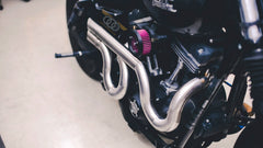540 Laterals 2‑Into‑2 Custom Exhaust System for Harley-Davidson Dyna