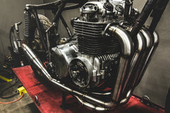 CB 421 Exhaust System – Custom Stainless Steel 4-1 for CB Motorcycles