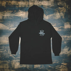 Retro Arrows T-Shirt Hoodie – Metallic Logo