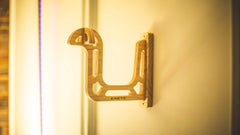 Solo Helmet Rack – Minimal Motorcycle Helmet Wall Mount