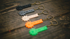 Exhaust Badge Keychain – 3D Printed Motorcycle Keychain