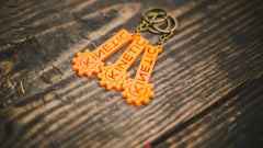 Exhaust Badge Keychain – 3D Printed Motorcycle Keychain