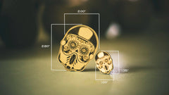 Sugar Skull Magnet & Pin