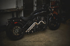 RIDGE 2-INTO-1 FULL CUSTOM EXHAUST SYSTEM FOR INDIAN SCOUT MODELS